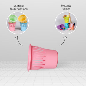 5 Liter Multi Utility Basket Pink Pack Of 3