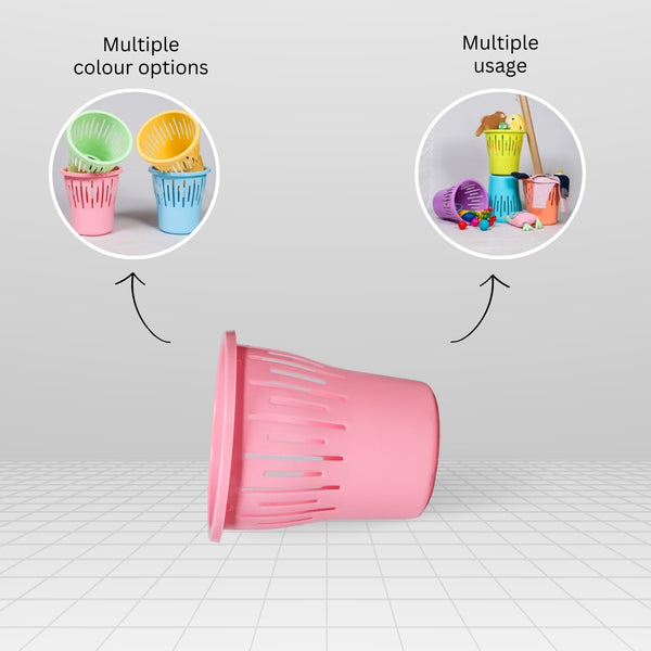 5 Liter Multi Utility Basket Pink Pack Of 3