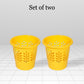 5 Liter Waste Basket Yellow Pack of 2
