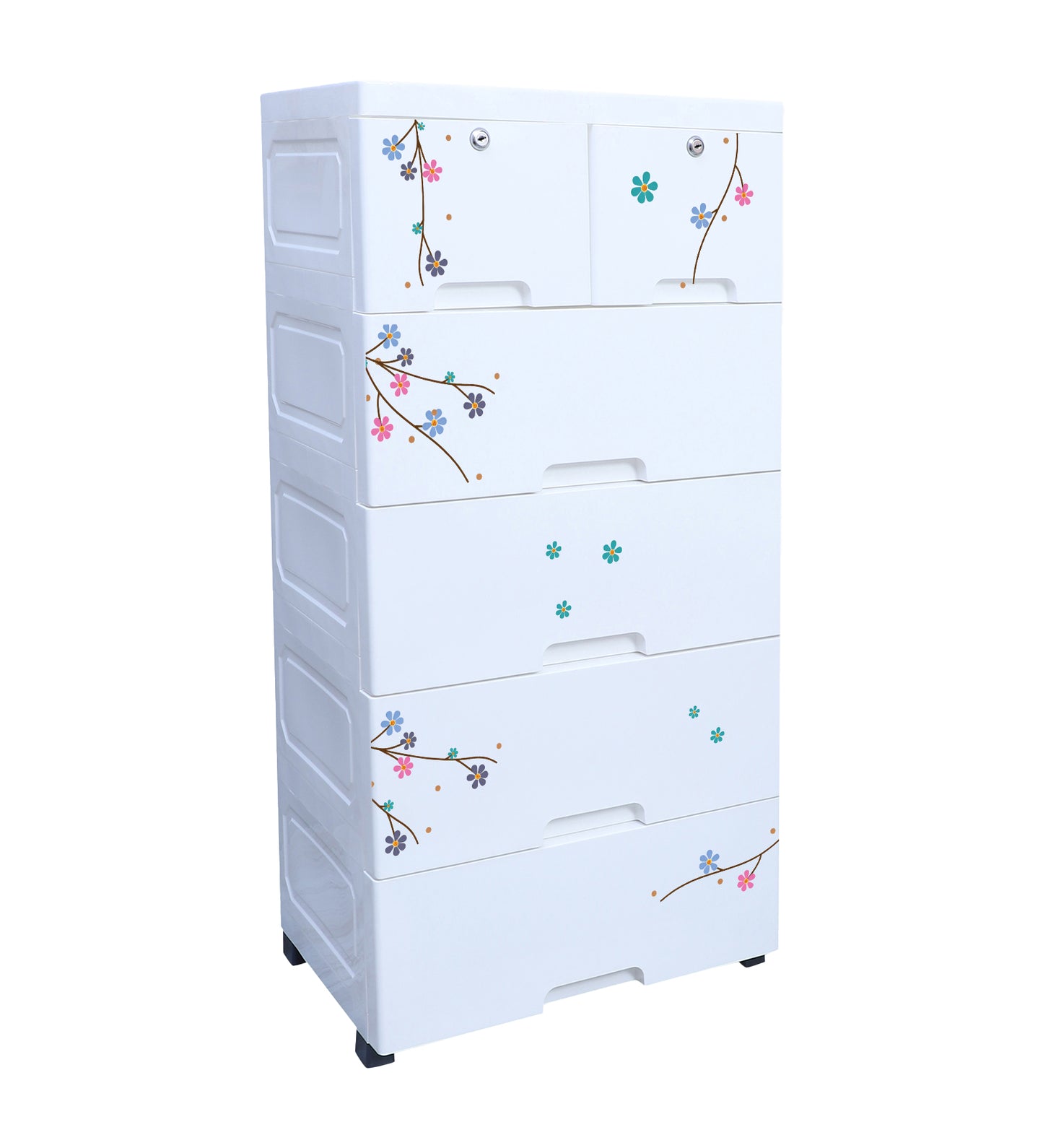 White Chest Of Drawer White