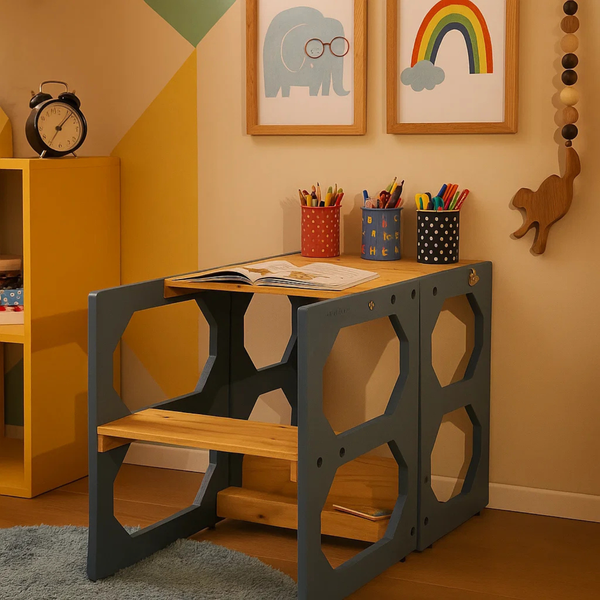 Convertible Kids Table Chair & Step Ladder (3-8 Yrs)