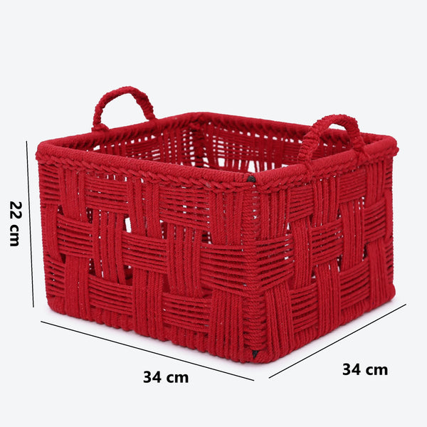 Square Cotton Basket - Large
