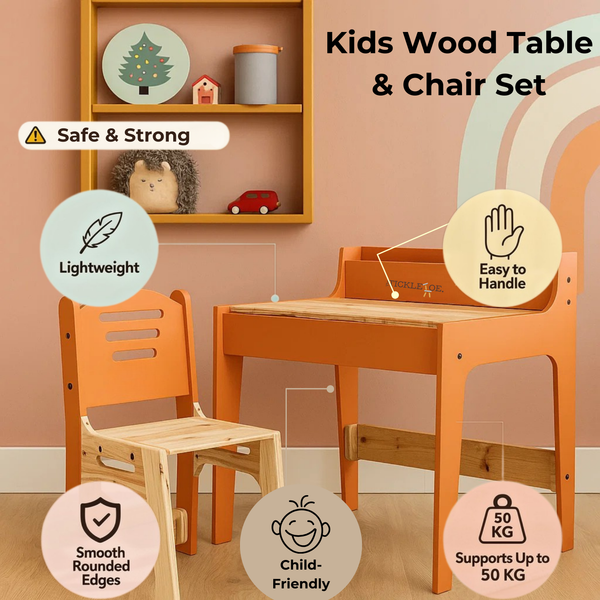 PineWood Table Chair Set (2-10 yrs)