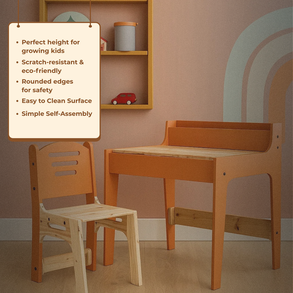 PineWood Table Chair Set (2-10 yrs)