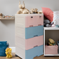 Soft Hued Chest Of Drawer Pink & Blue