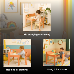 PineWood Table Chair Set (2-10 yrs)