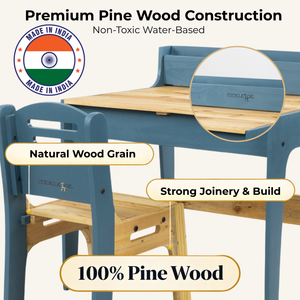 PineWood Table Chair Set (2-10 yrs)