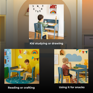 PineWood Table Chair Set (2-10 yrs)