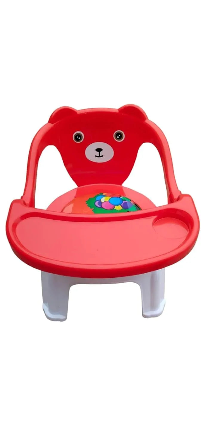 Kids Chair With Cushion Seat Red
