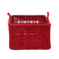 Cotton Rope Basket Red (Small)
