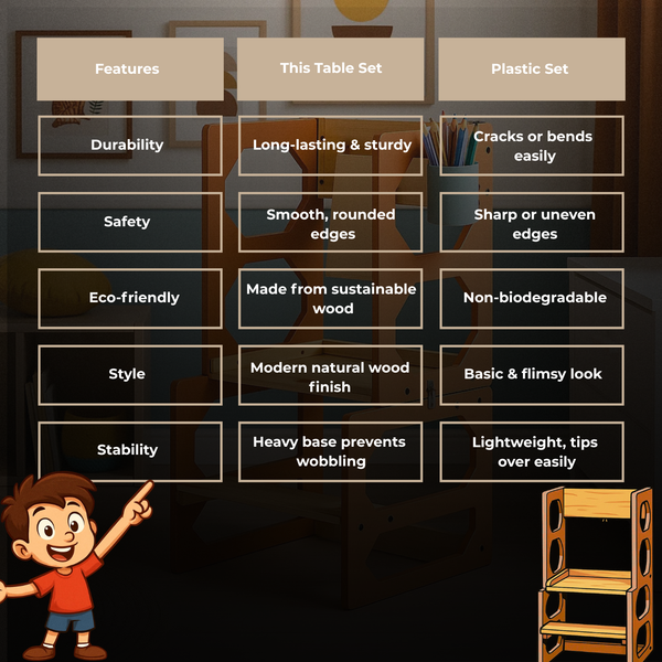 Convertible Kids Table Chair & Step Ladder (3-8 Yrs)