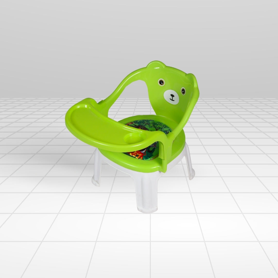 Kids Chair With Cushion Seat Green