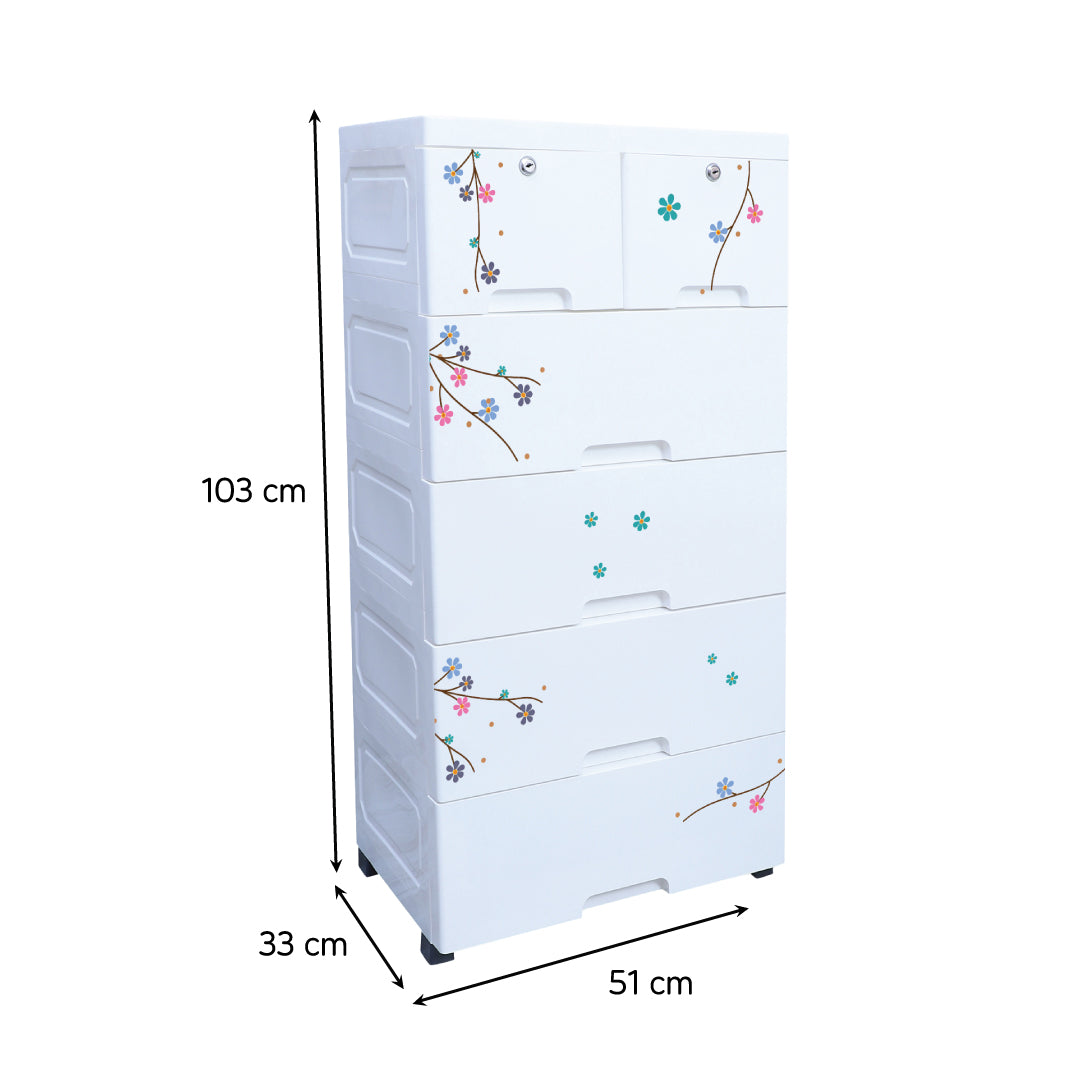 White Chest Of Drawer White