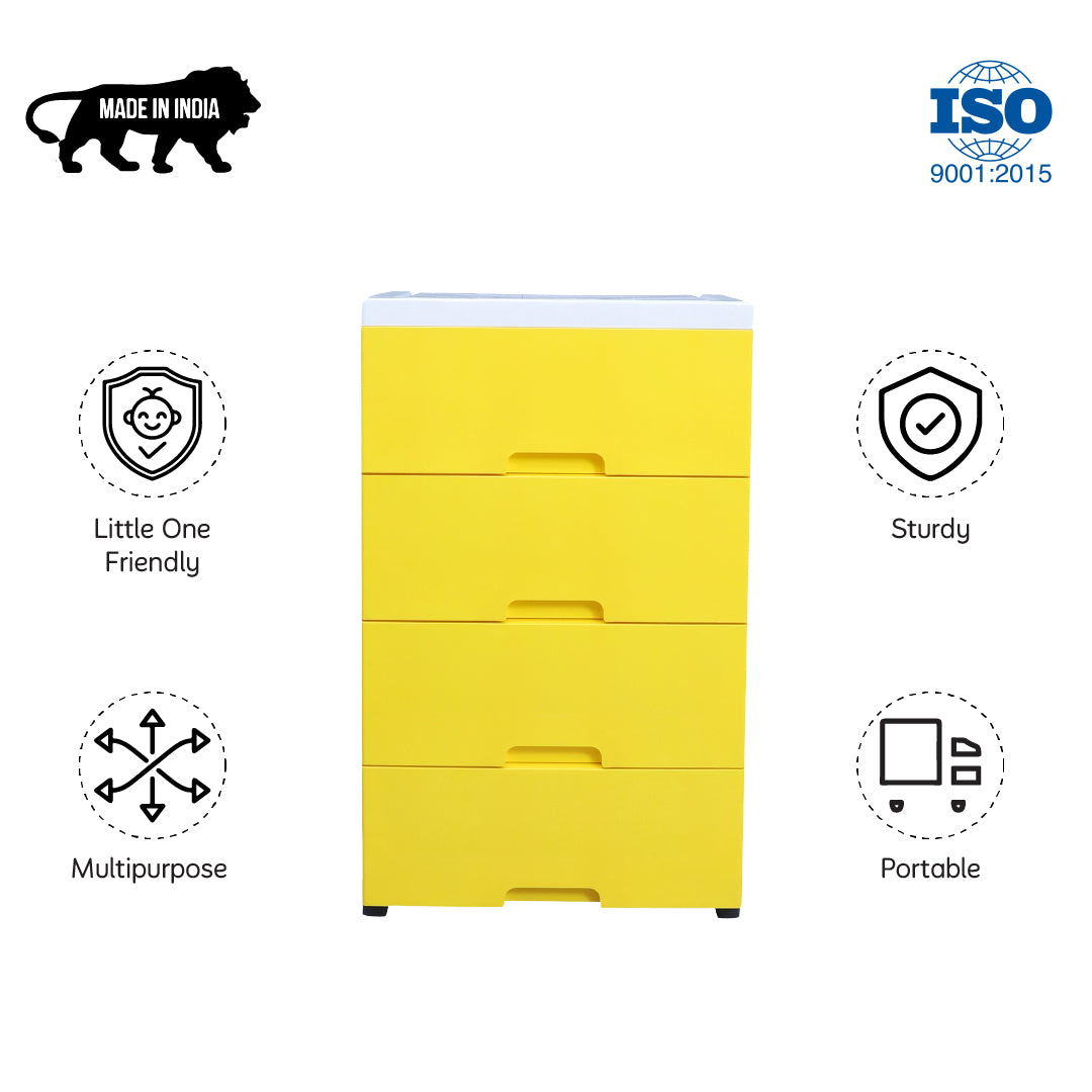 Soft Hued Chest Of Drawer Yellow