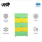 Soft Hued Chest Of Drawer Green & Yellow
