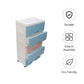 Soft Hued Chest Of Drawer Blue Pink
