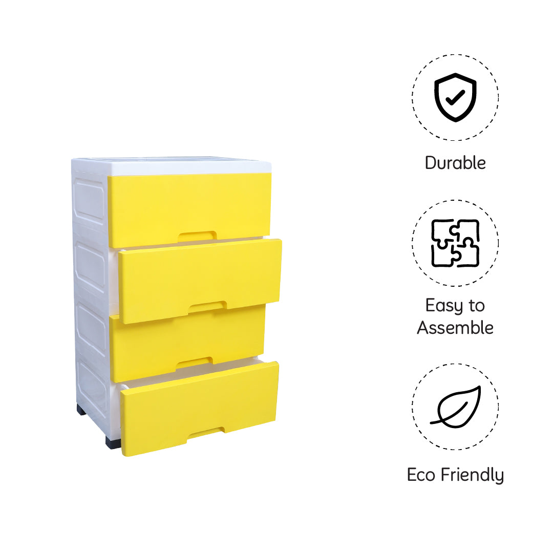 Soft Hued Chest Of Drawer Yellow