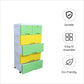 Soft Hued Chest Of Drawer Green & Yellow
