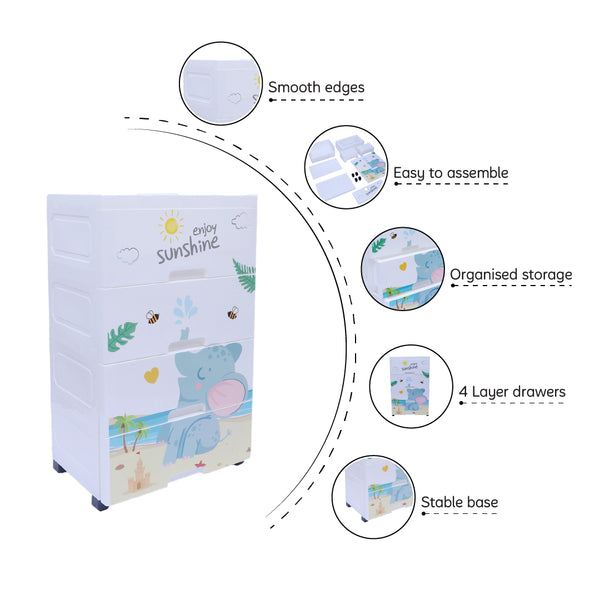 4-Layer Storage Cabinet