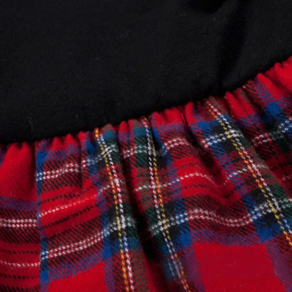 Black Red Knee Length Dress 4-5 Years
