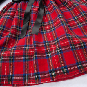 Black Red Knee Length Dress 4-5 Years