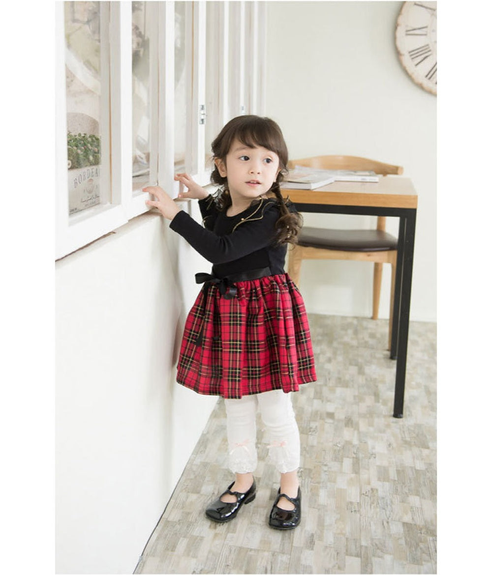 Crimson Check Frock