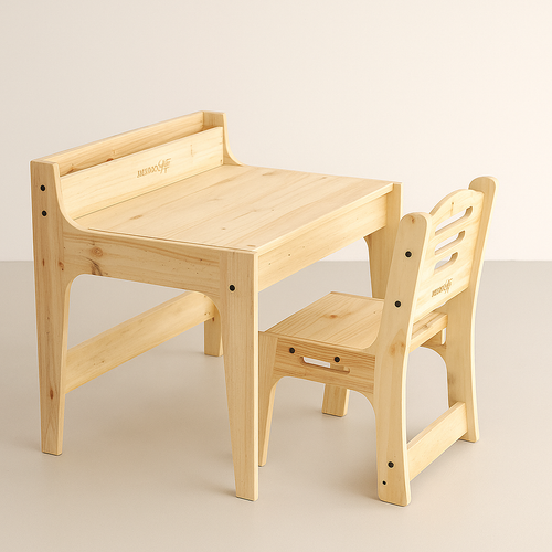 Handmade Pine Wood Desk Set