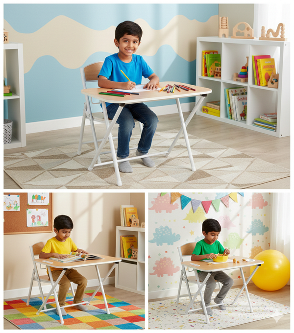 Tiny Tots Foldable Desk & Chair Set