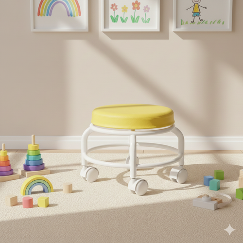 Kids Stool on Wheels