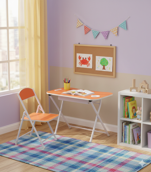 Tiny Tots Foldable Desk & Chair Set