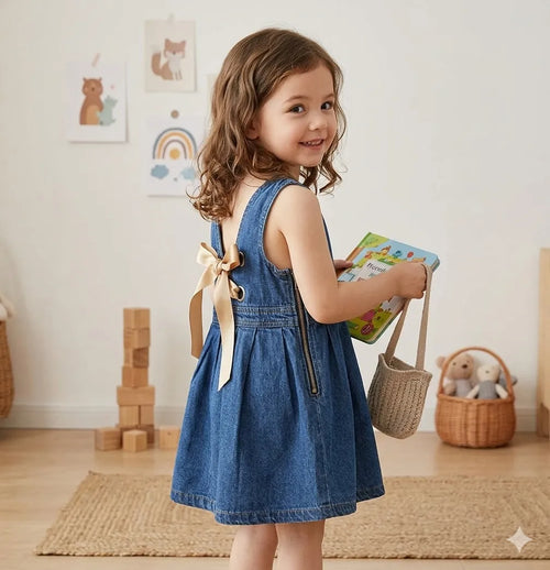 Denim Monochrome Dress