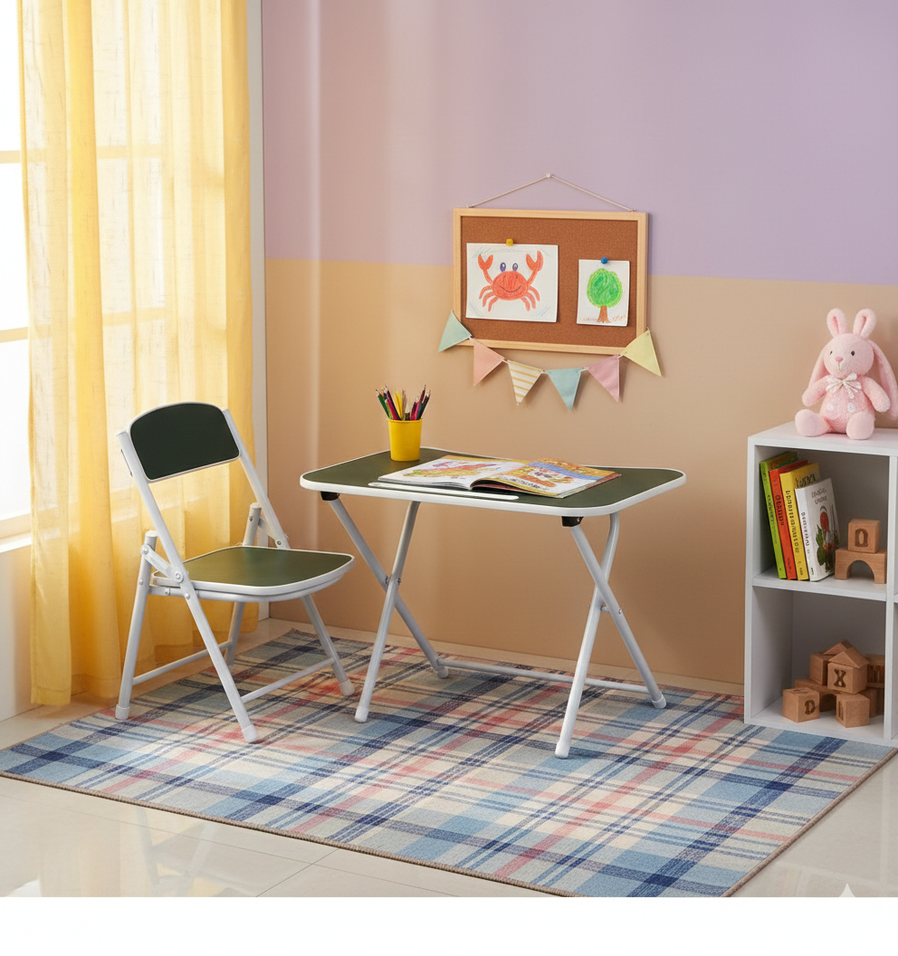 Tiny Tots Foldable Desk & Chair Set