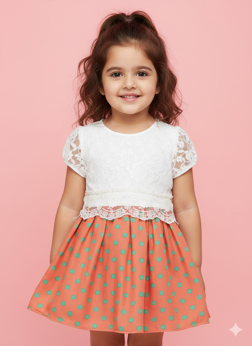 Sunset Polka Dress