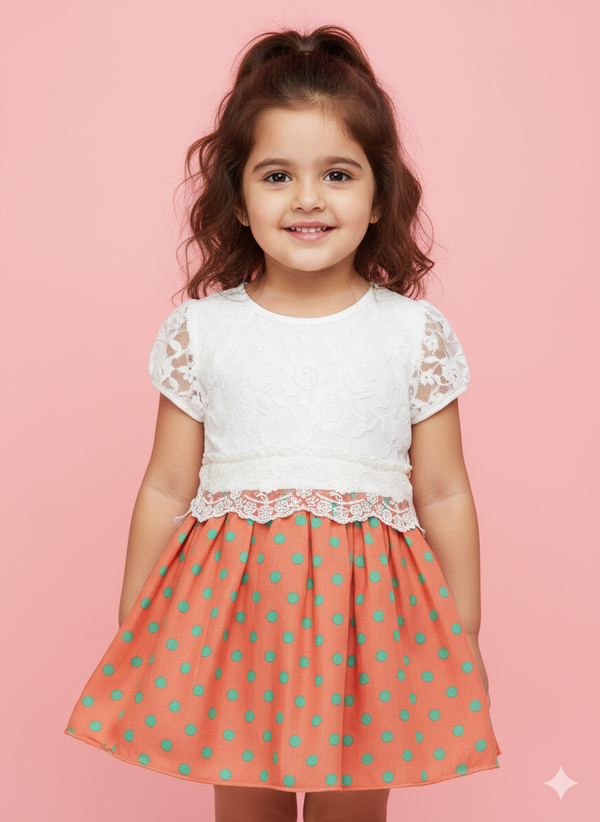 Sunset Polka Dress