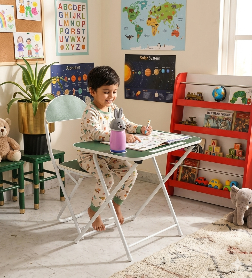 Kids Foldable Desk & Chair Set