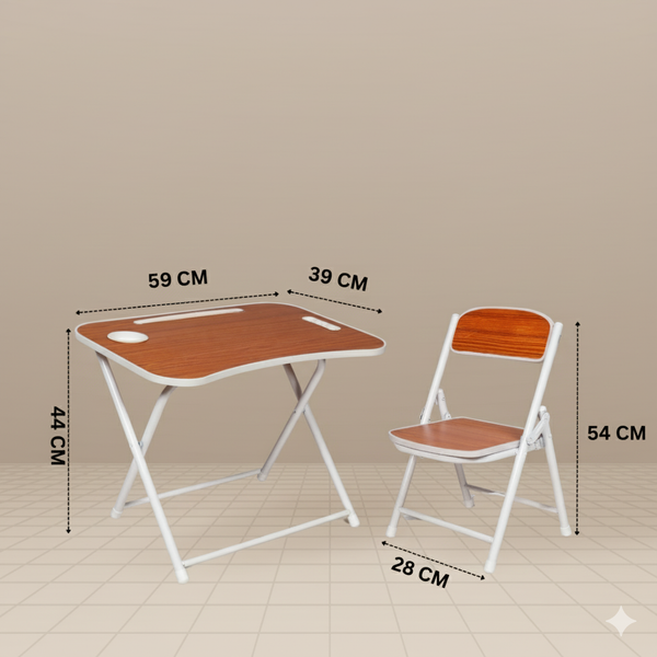 Tiny Tots Foldable Desk & Chair Set