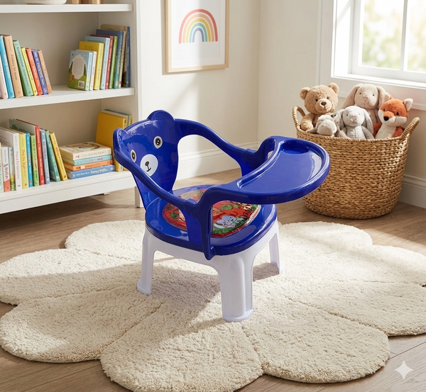 Kids Chair With Cushion Seat Green