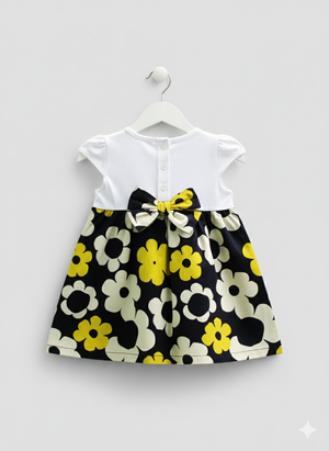 Yellow Giggles Flower Dress