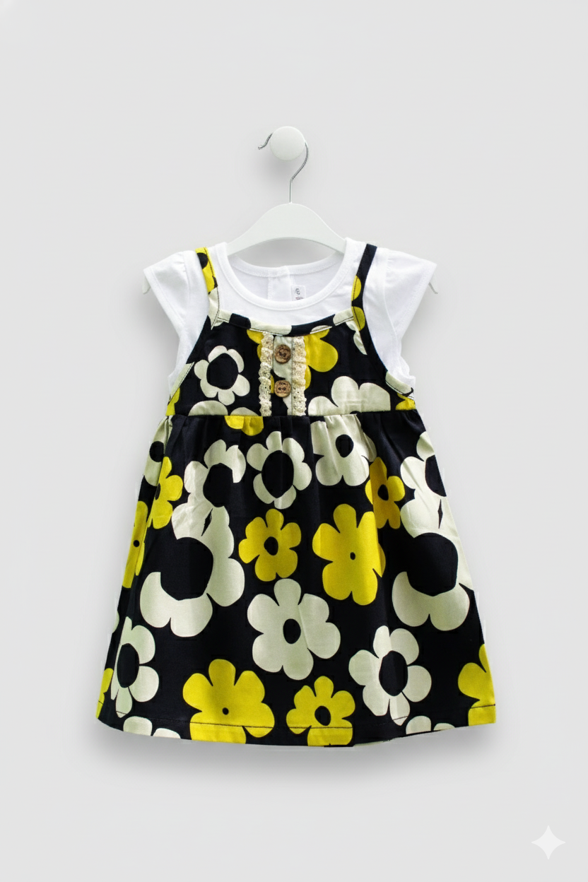 Yellow Giggles Flower Dress