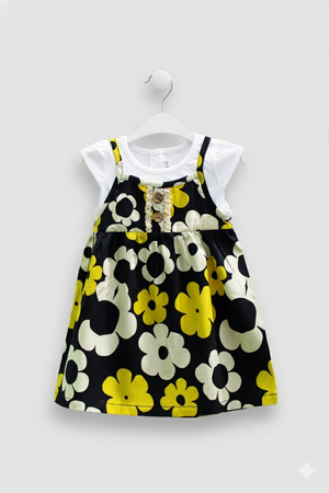 Yellow Giggles Flower Dress