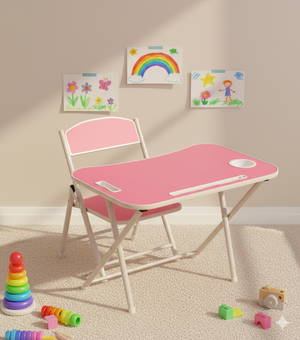 Tiny Tots Foldable Desk & Chair Set