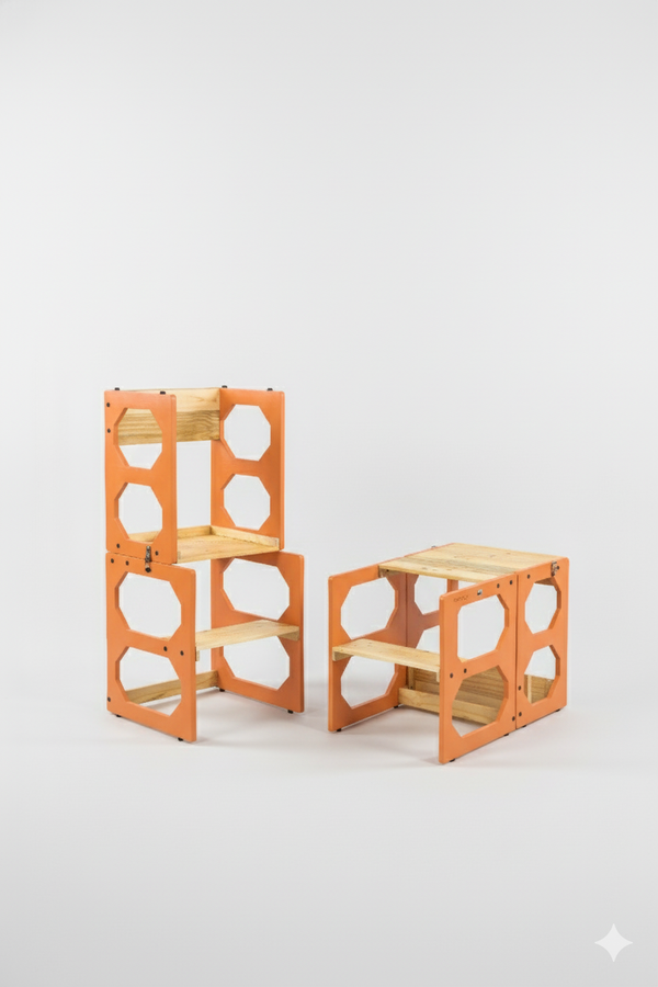 Convertible Kids Table Chair & Step Ladder (3-8 Yrs)