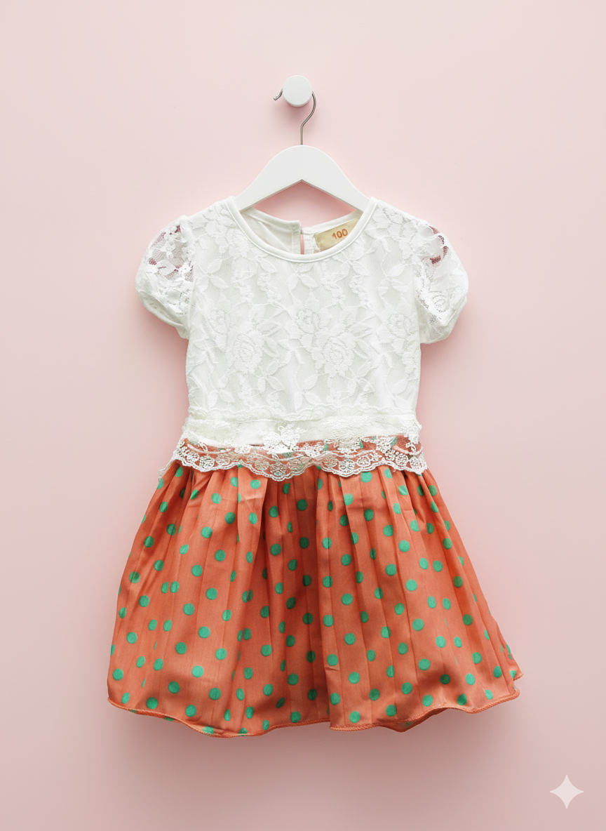 Sunset Polka Dress
