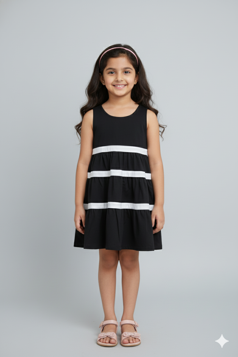 Classic Monochrome Dress