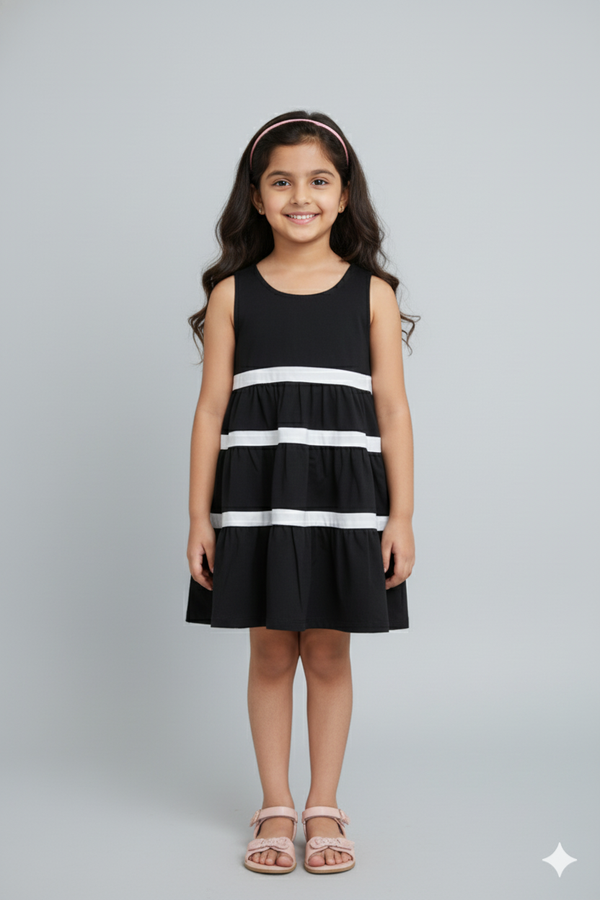 Classic Monochrome Dress