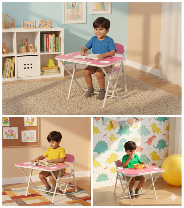 Tiny Tots Foldable Desk & Chair Set