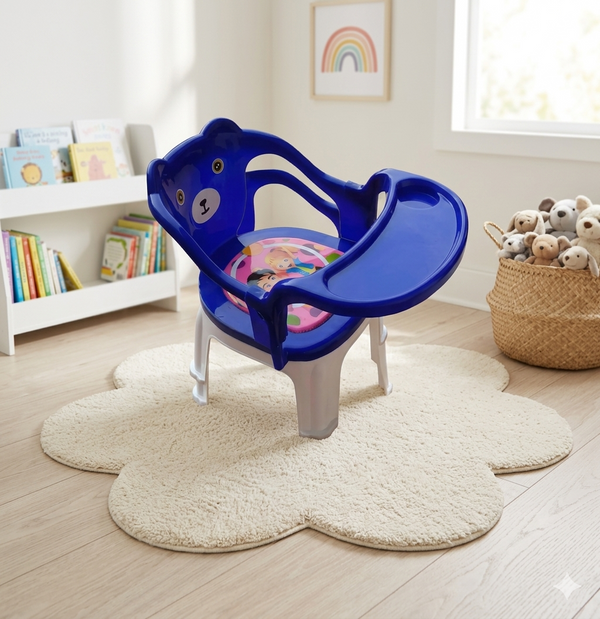 Kids Chair With Cushion Seat Green