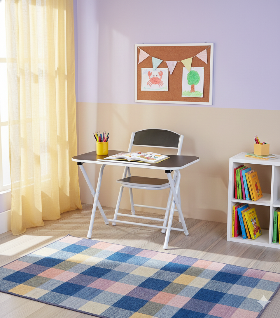 Tiny Tots Foldable Desk & Chair Set
