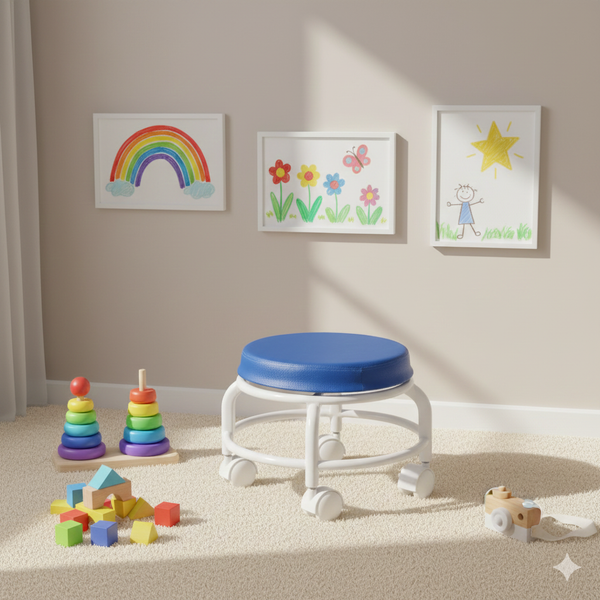 Kids Stool on Wheels
