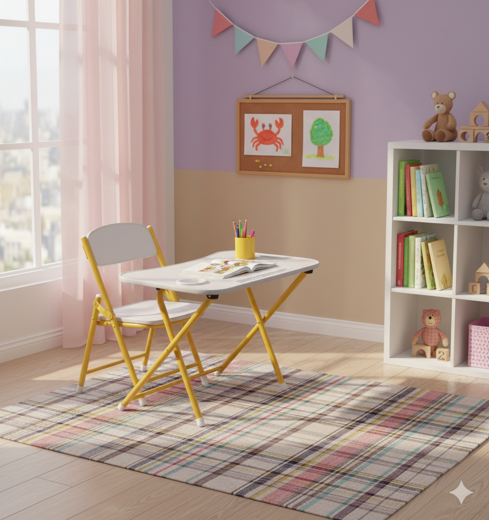 Tiny Tots Foldable Desk & Chair Set